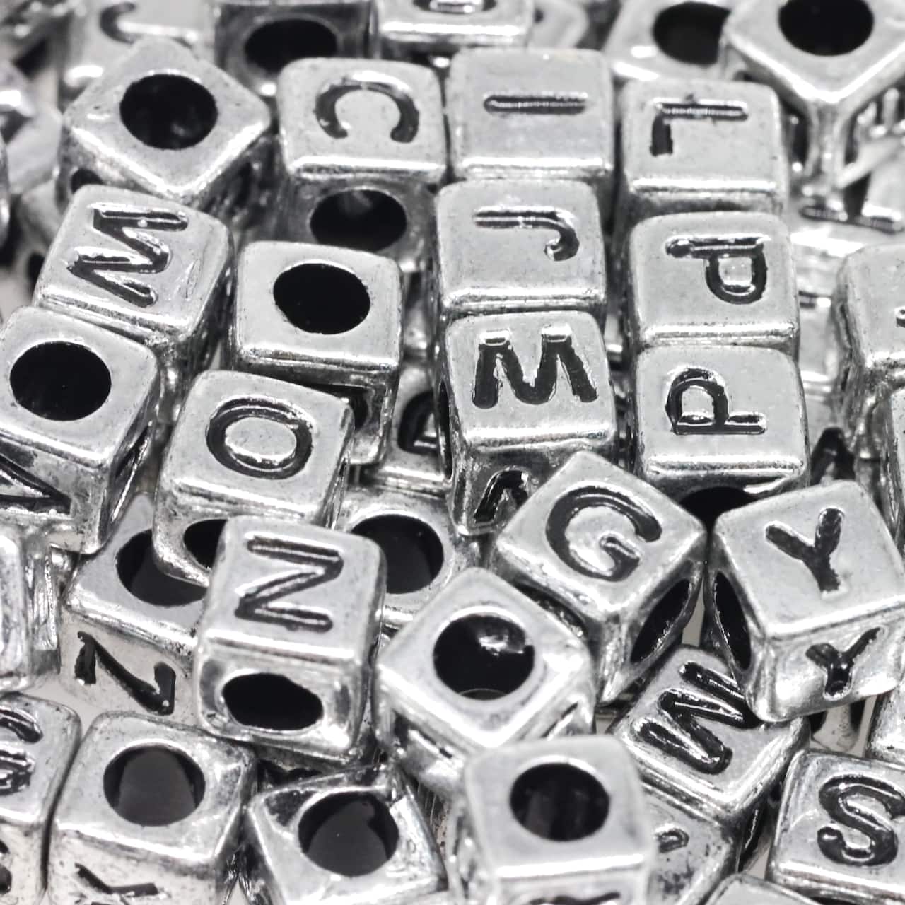 Alphabet Cube Beads, 6.5mm by Creatology&#x2122;